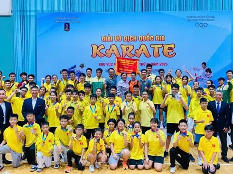Karate TP.HCM giành nhất toàn đoàn tại Giải Vô địch Quốc gia Khu vực miền Nam 2025
